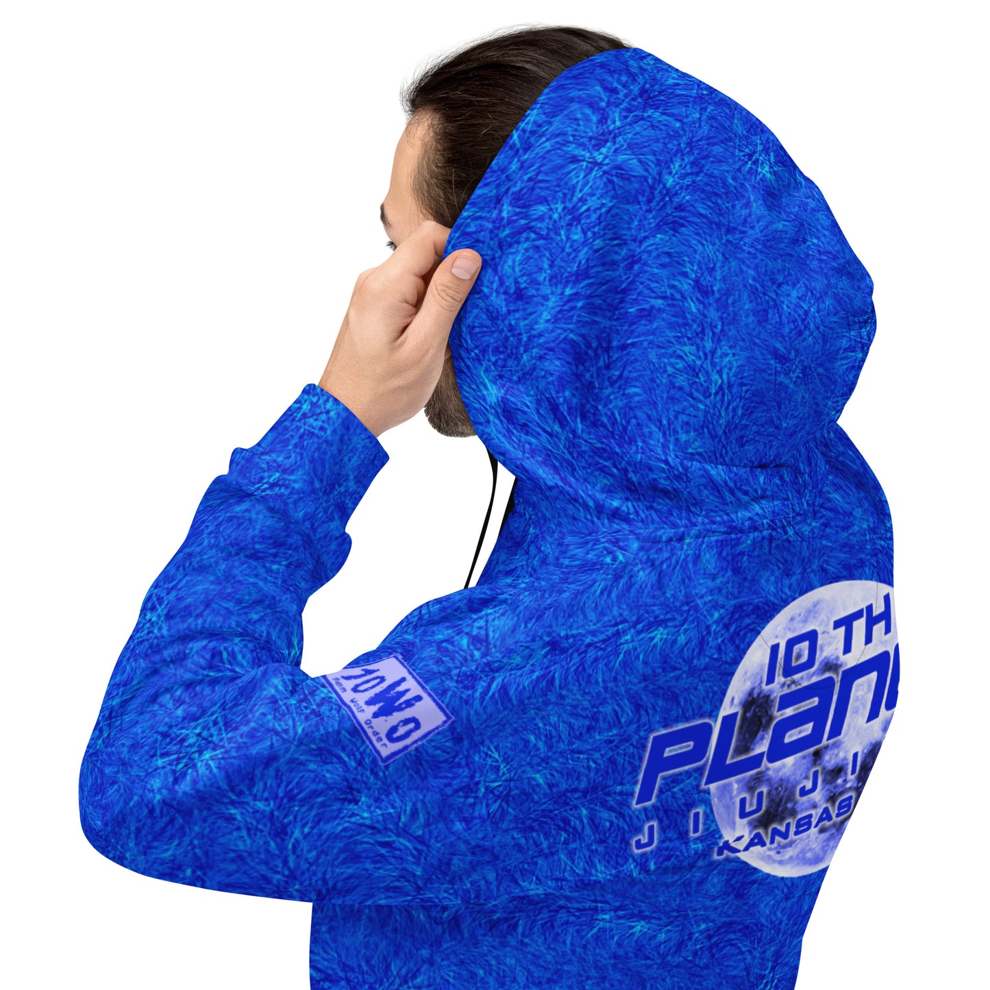 Aware Wolf Blue Belt 10th Planet KC Ranked Hoodie