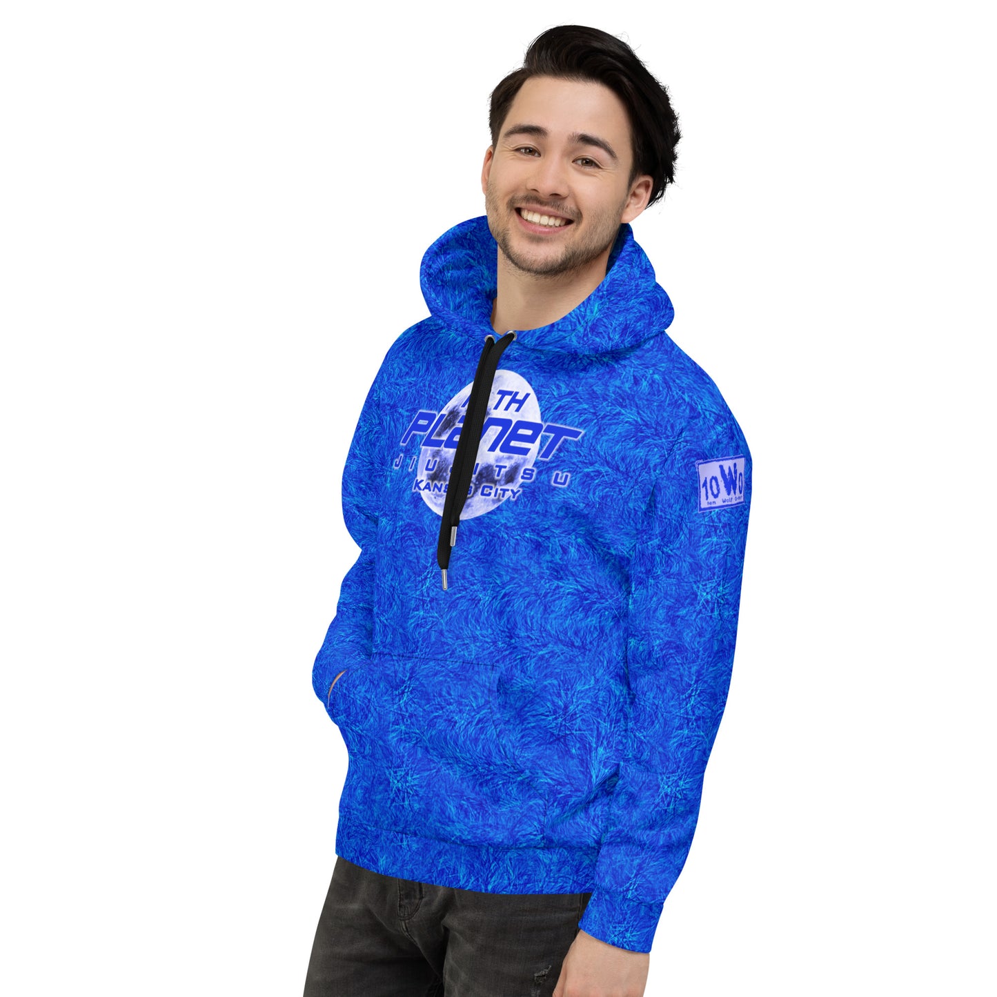 Aware Wolf Blue Belt 10th Planet KC Ranked Hoodie