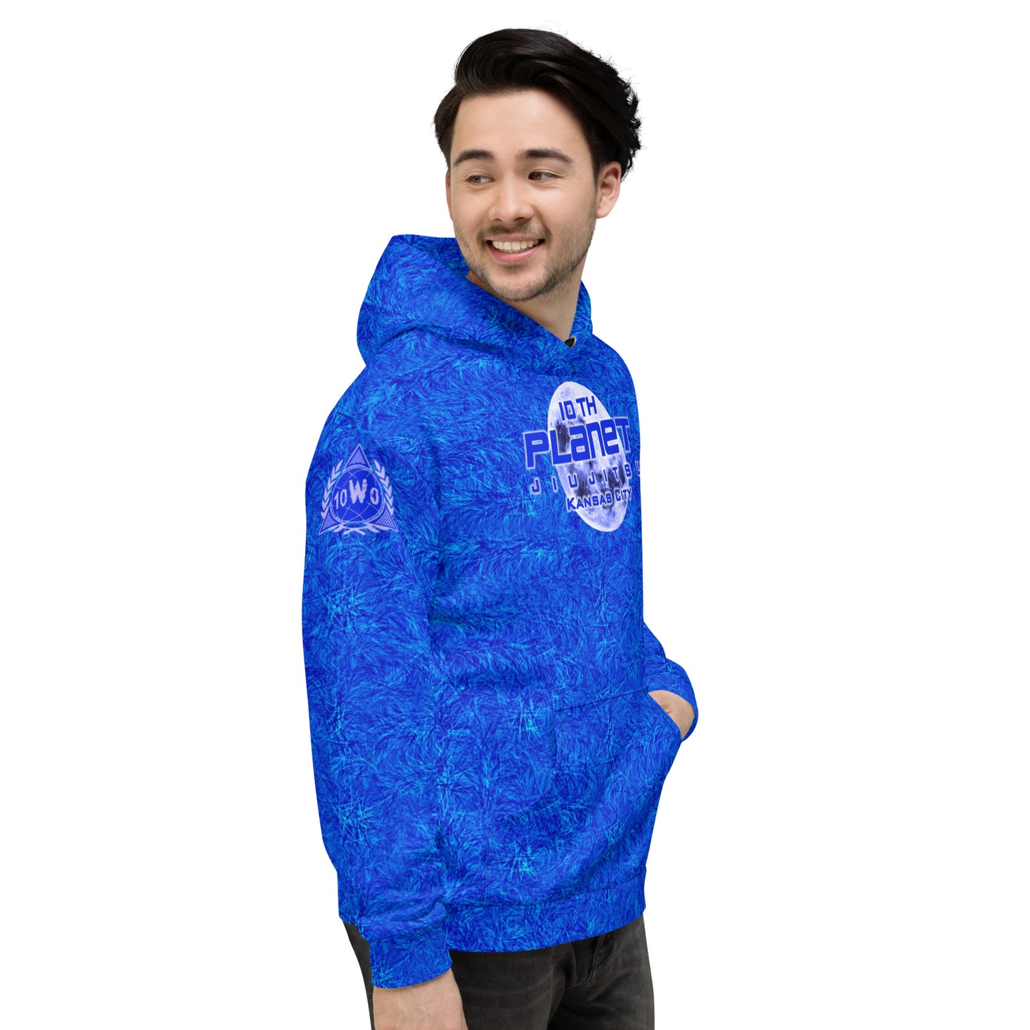 Aware Wolf Blue Belt 10th Planet KC Ranked Hoodie
