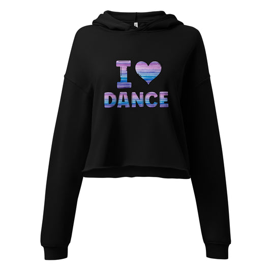 I Heart Dance Crop Hoodie