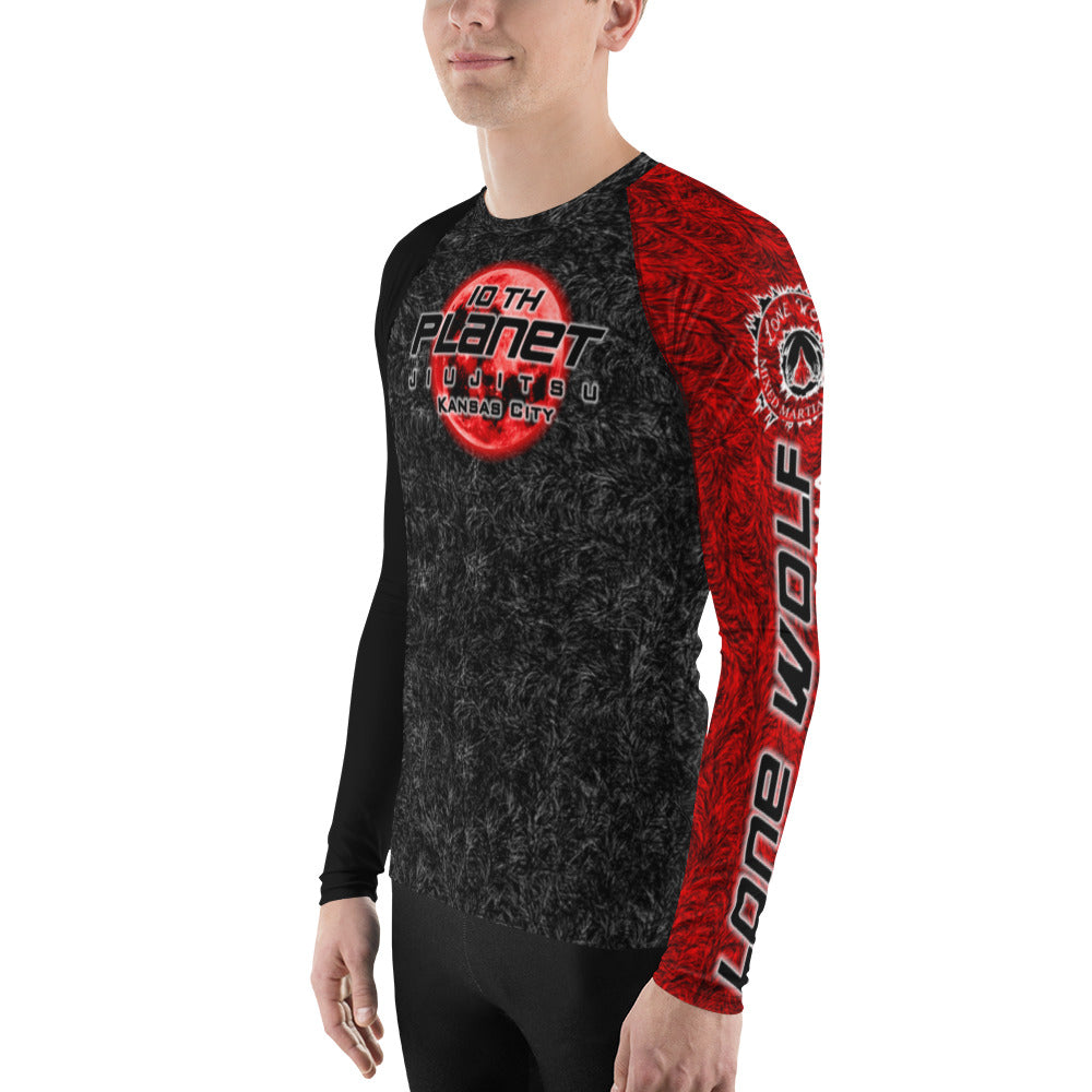 Aware Wolf 10th Planet KC Black Belt Ranked Rash Guard