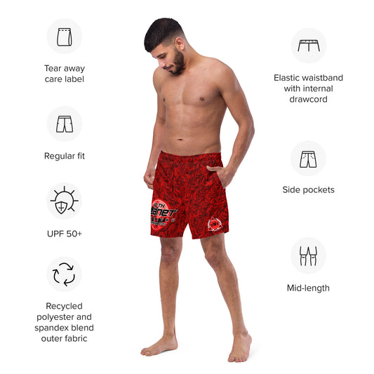 10th Planet KC Red Wolf Swim Trunks