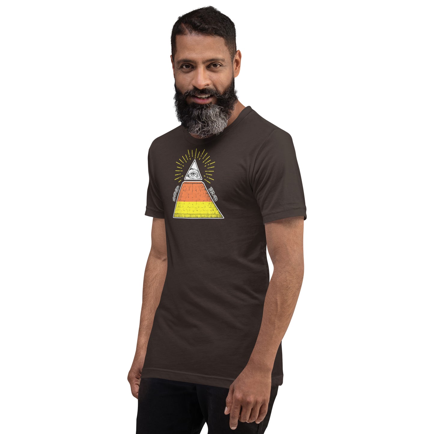 Candy Corn Pyramid 10P Kansas City Halloween Shirt