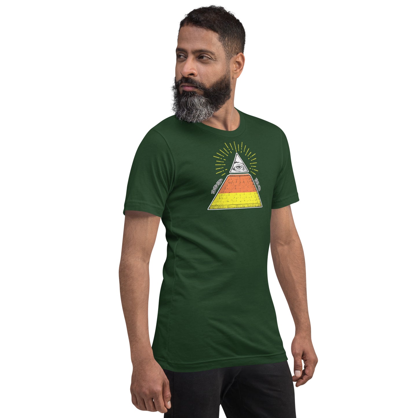 Candy Corn Pyramid 10P Kansas City Halloween Shirt